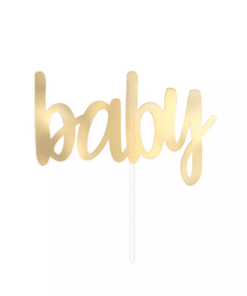 Gold Baby Cake Topper