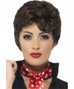 Grease Rizzo Brown Adult Wig