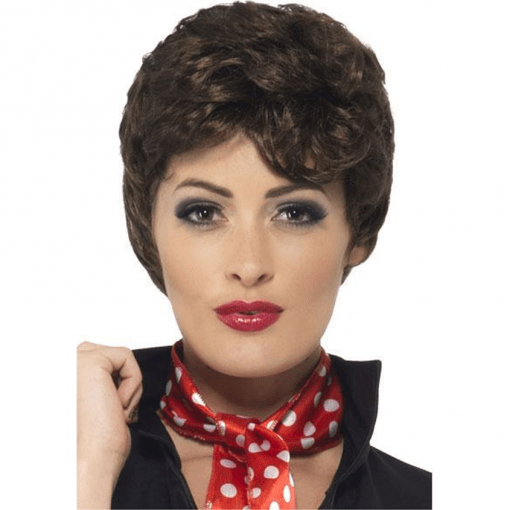 Grease Rizzo Brown Adult Wig