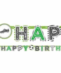 Kicker Football Party 'Happy Birthday' Letter Banner