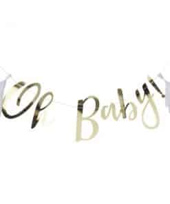 Oh Baby Gold Foiled 'Oh Baby!' Letter Banner