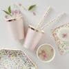 Ditsy Floral Rose Rose Gold Polka Dot Cups