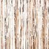 Rose Gold Metallic Fringed Door Curtain
