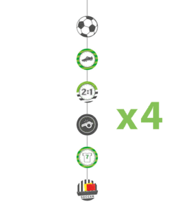 Kicker Football Party Hanging String Decorations