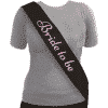'Bride To Be' Sash Black & Pink