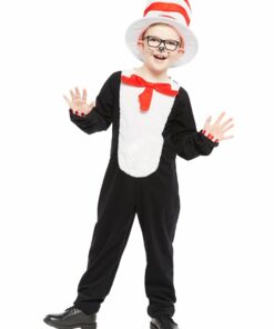 Alternative view of Dr. Seuss Cat in the Hat Jumpsuit Child Fancy Dress Costume