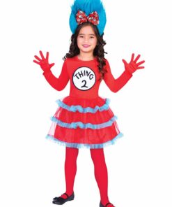 Alternative view of Dr. Seuss Thing One & Two Dress Child Fancy Dress Costume