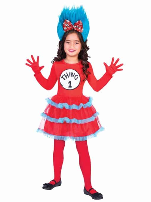 Dr. Seuss Thing One & Two Dress Child Fancy Dress Costume
