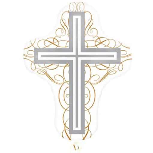 Elegant Cross SuperShape Foil Balloon