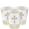 Silver & Gold Radiant Cross Party Cups