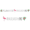 Flamingo Paradise Party Glitter Letter Banner