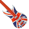 Inflatable Union Jack Guitar