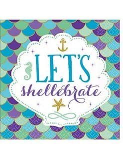 Mermaid Wishes Party Paper Napkins