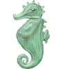 Mermaid Wishes Seahorse SuperShape Foil Balloon