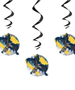 Batman Hanging Swirl Decorations