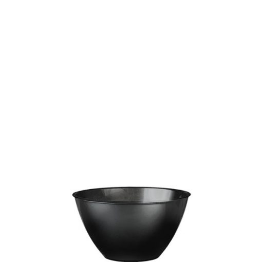 Black Plastic Serving Bowl