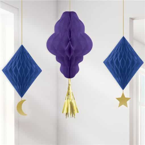 Eid Honeycomb Hanging Decorations