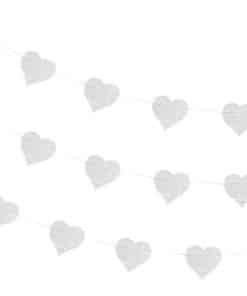 Alternative view of Rustic Country Heart Newspaper Garland - 5m