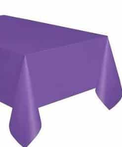 Neon Purple Party Plastic Tablecover