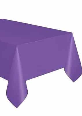 Neon Purple Party Plastic Tablecover