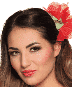 Red Flower Hair Clip