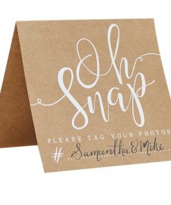 Rustic Country Wedding Oh Snap! Instagram Signs