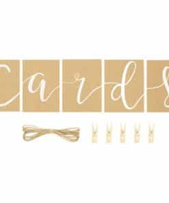 Rustic Country Peg & String Hanging Card Kit