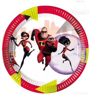The Incredibles Party Plates