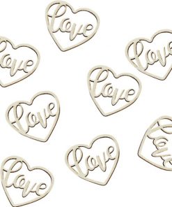 Alternative view of Rustic Country Wooden Heart Love Confetti (Pk 24)