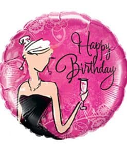 'Happy Birthday' Black Dress Balloon