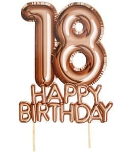 Alternative view of 18th Glitz & Glamour Birthday Cake Topper - 21cm