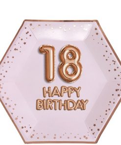 18th Glitz & Glamour Birthday Paper Plates