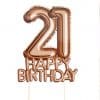 21st Glitz & Glamour Birthday Cake Topper