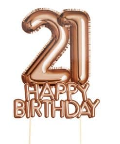 21st Glitz & Glamour Birthday Cake Topper