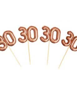 30th Glitz & Glamour Birthday Cupcake Picks