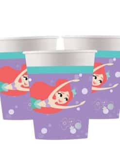 Ariel Under The Sea Party Paper Cups