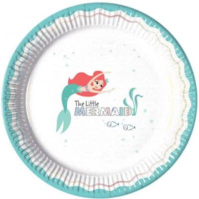 Ariel Under The Sea Paper Plates - 23cm