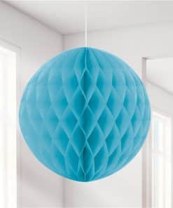 Baby Blue Honeycomb Ball Decoration