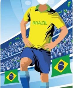 World Cup Football Brazil Stand-In Cutout Decoration
