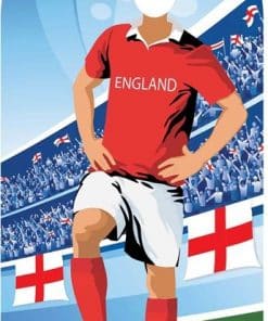 World Cup Football England Stand-In Cutout Decoration