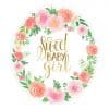 Floral Baby Party Cutout Decorations