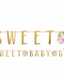 Floral Baby Party Letter Banners