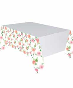 Floral Baby Party Paper Tablecover