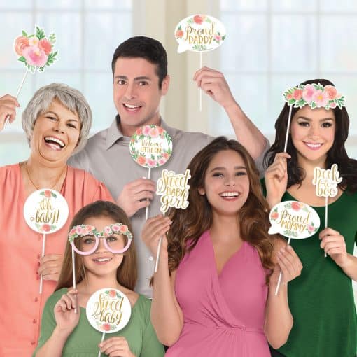 Floral Baby Party Photo Booth Props