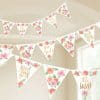 Floral Baby Party Pennant Banner