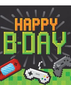 Game On Party 'Happy Birthday' Paper Napkins