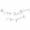 Happy Birthday to You Iridescent Letter Banner