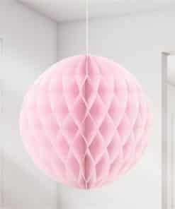 Baby Pink Honeycomb Ball Decoration