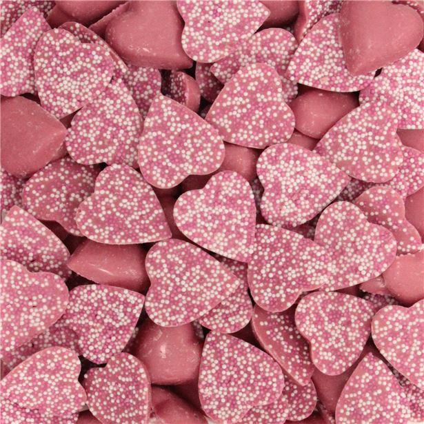 Pink Hearts Chocolates Bulk Box Fun Party Supplies