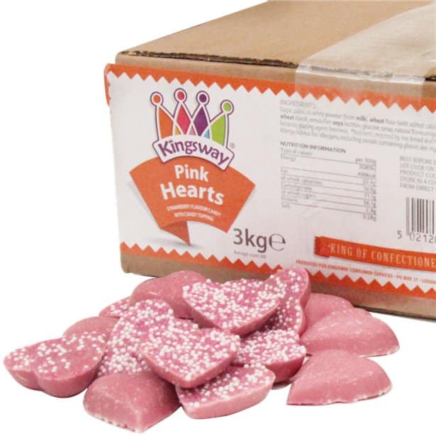 Pink Hearts Chocolates Bulk Box Fun Party Supplies